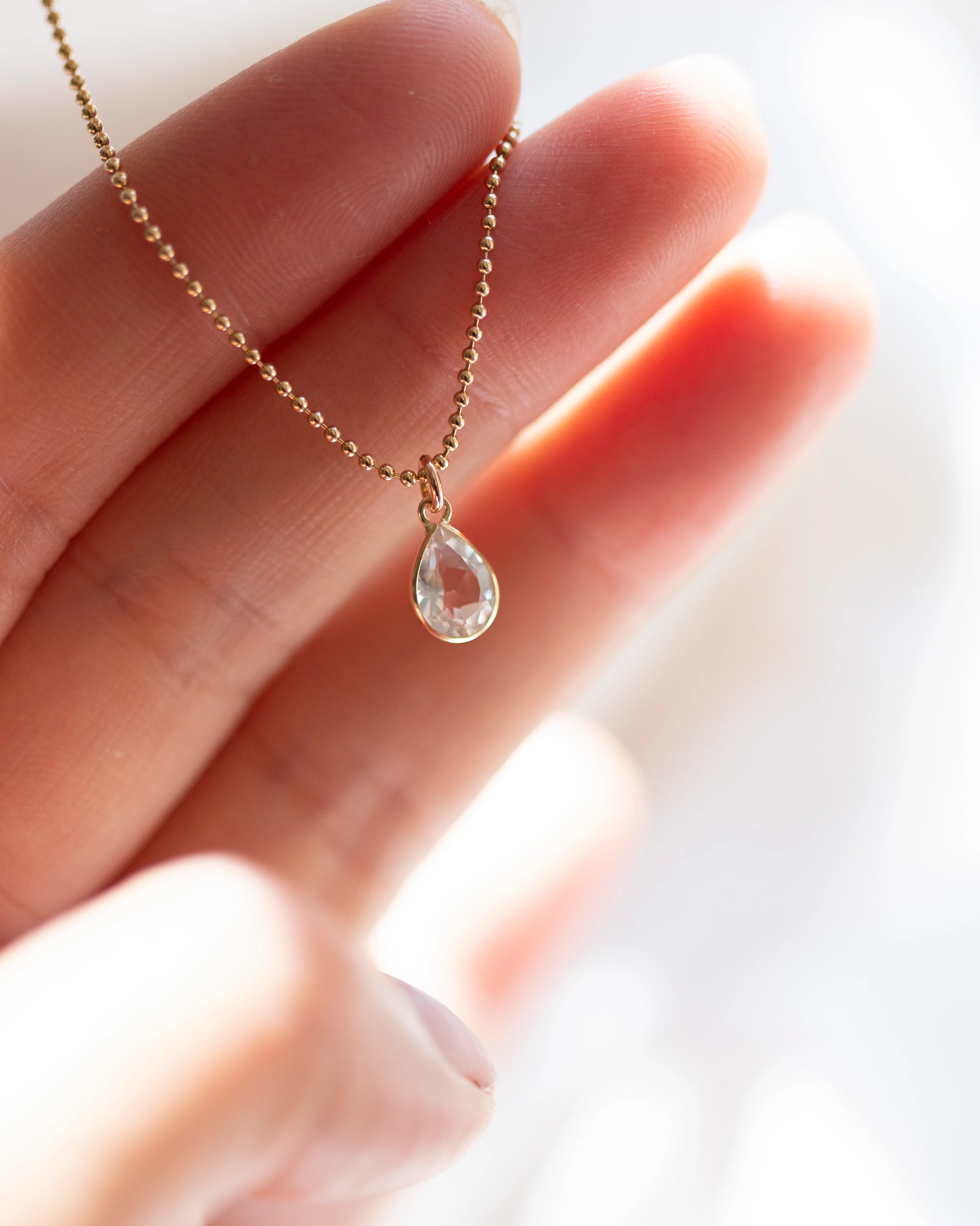 Tear drop pendant necklace - Image 5