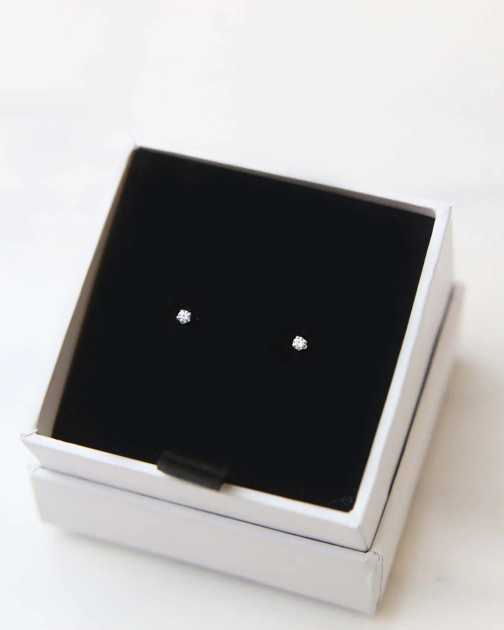 Tiny CZ Birthstone Earrings - Image 8