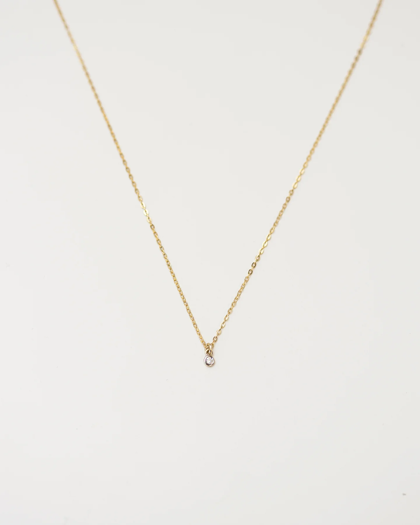 Tiny Diamond Necklace - Image 3