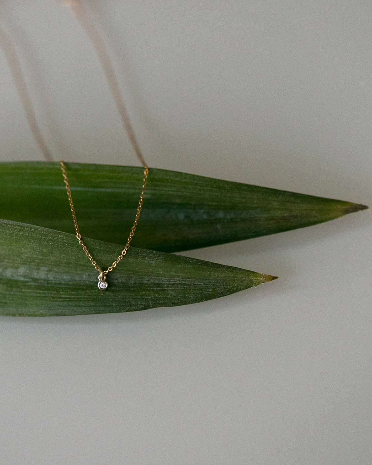Tiny Diamond Necklace - Image 6