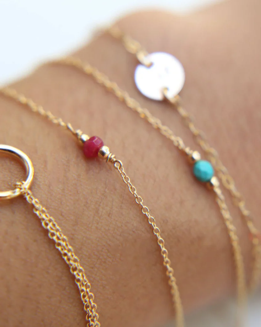 Tiny Gemstone Bracelet - Image 2