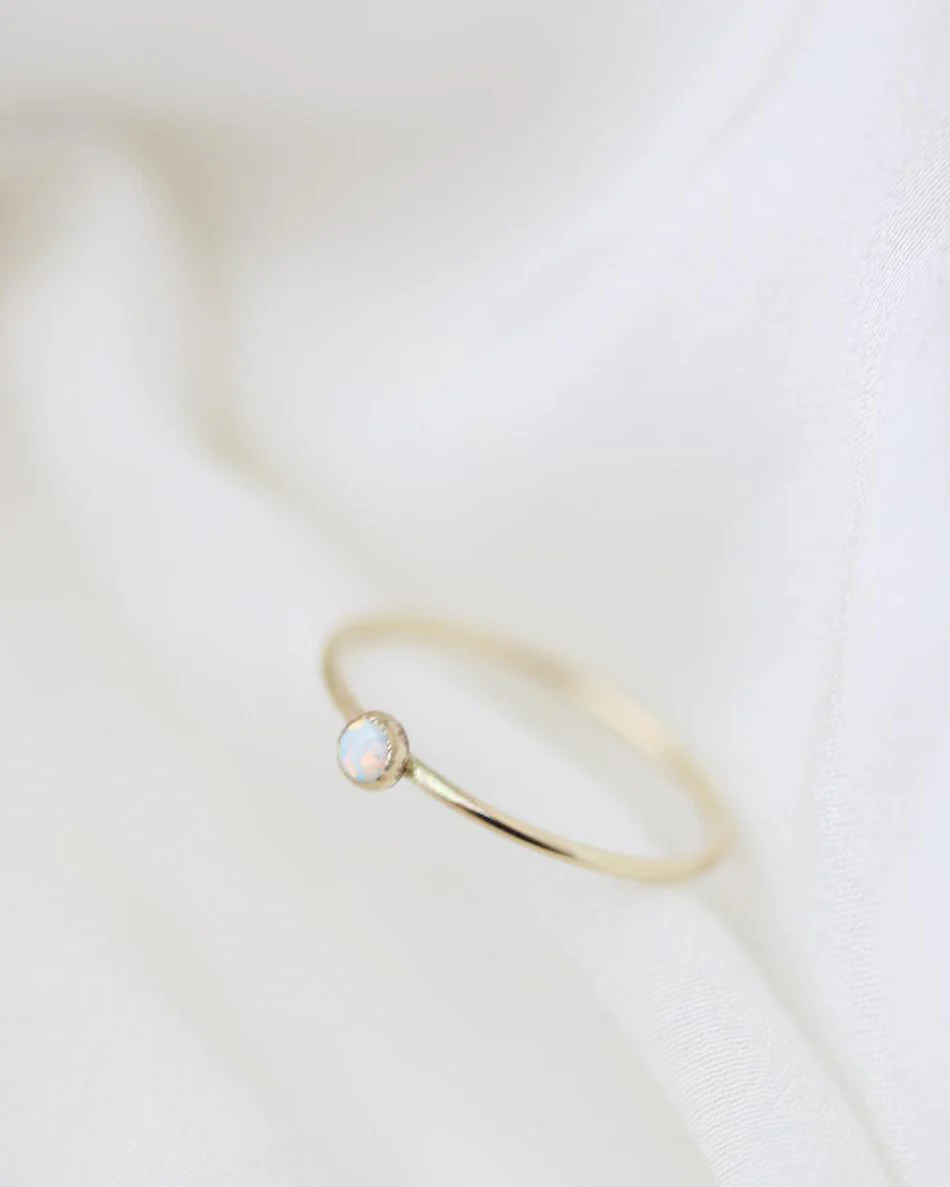 Tiny Opal Ring - Image 3