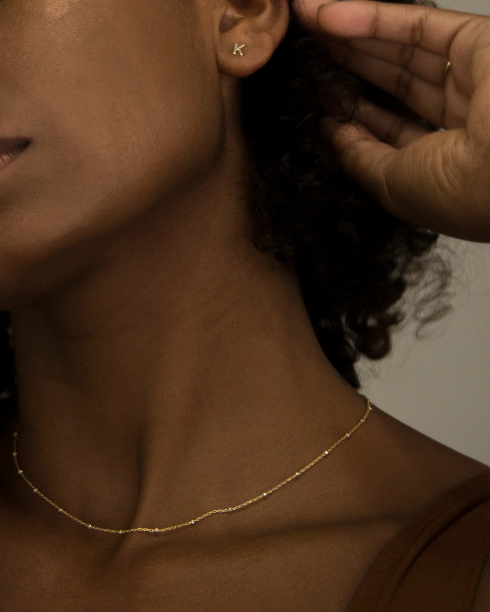 Two Tone Satellite Necklace - Image 4